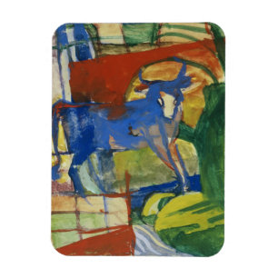 Imán Cow azul, 1914 (tempera en el papel)