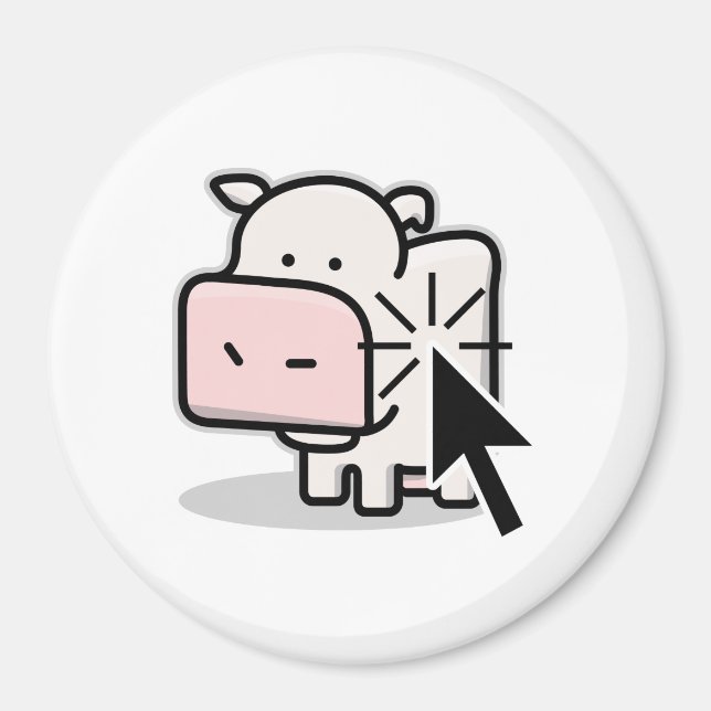 Imán Cow Clicker Magnet (Frente)