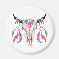 Cow Skull con Dream Catchers