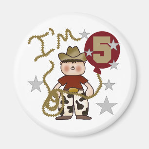 Imán Cowboy 5.ª camisetas y regalos de cumpleaños