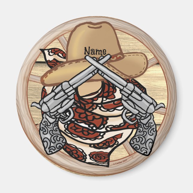 Imán Cowboy del oeste de Texas (Frente)