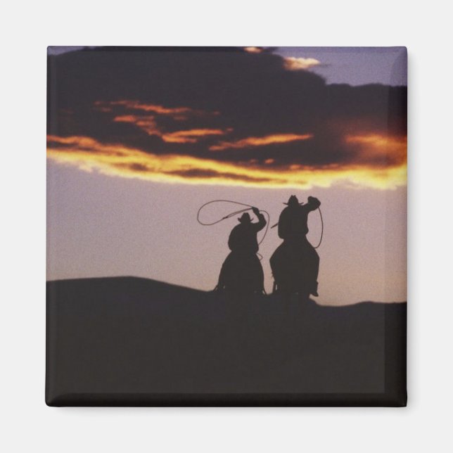 Imán Cowboy Team con Lassoes (Frente)