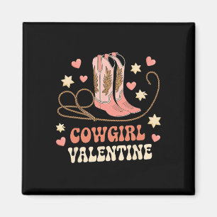 Imán Cowgirl San Valentín Botas Rosas Y2k Chicas Countr