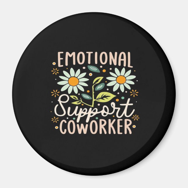 Imán Coworker Classic Chill Meme de ayuda emocional (Frente)