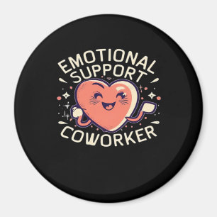 Imán Coworker Funny Sloth y Cita de ayuda emocional