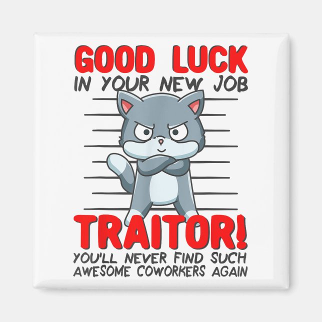 Imán Coworker Leaving, Quitting Going Away, Job Change; (Frente)