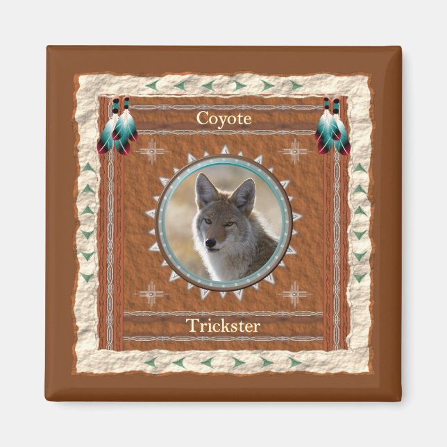 Imán Coyote -Trickster- Magnet (Frente)