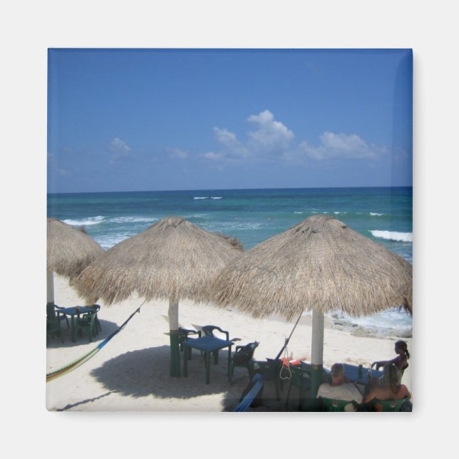 Imán Cozumel Beach Magnet (Frente)