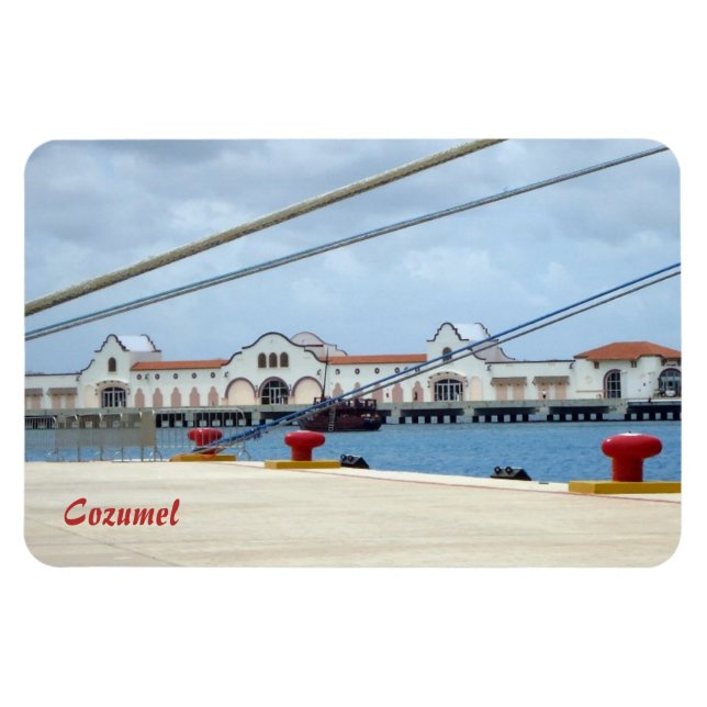 Imán Cozumel Dockside (Horizontal)