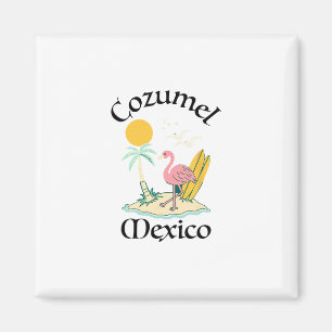 Imán Cozumel México Recuerdo de Vacaciones Viaje Hombre