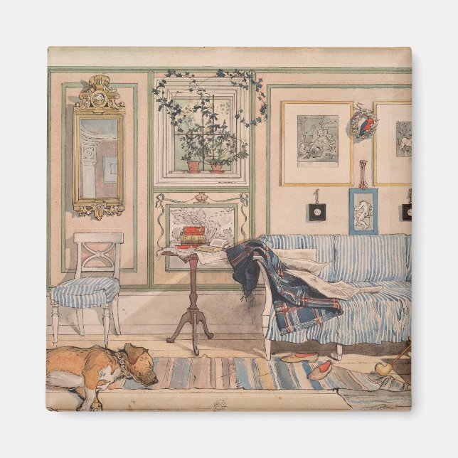 Imán Cozy Corner (por Carl Larsson) (Frente)