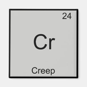Imán Cr - Creep Funny Chemistry Element Symbol Tee