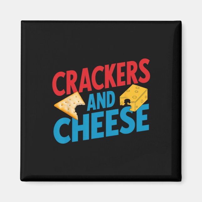 Imán Crackers Y Queso Coincidiendo Vintage Halloween Co (Frente)