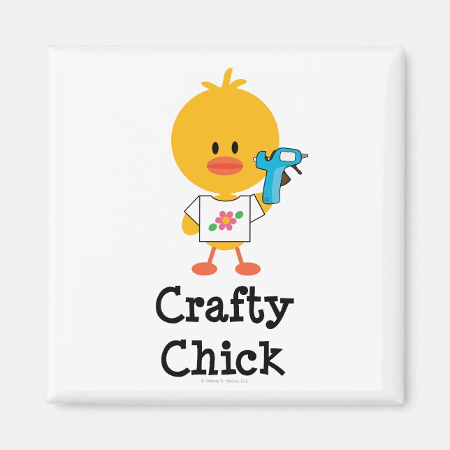 Imán Crafty Chick Magnet (Frente)