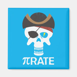 Imán Cráneo De Matemáticas Del Día PiRate Funny