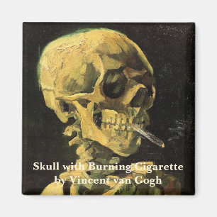 Imán Cráneo de Van Gogh con el cigarrillo ardiente,