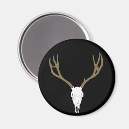 Imán Cráneo de venado mulo personalizable