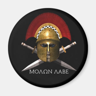 Imán Cráneo espartano de Molon Labe