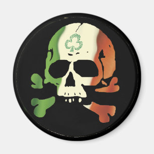 Imán Cráneo irlandés de la bandera