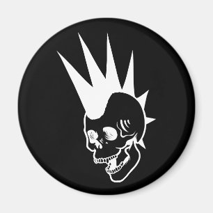 Imán Cráneo Punk personalizable