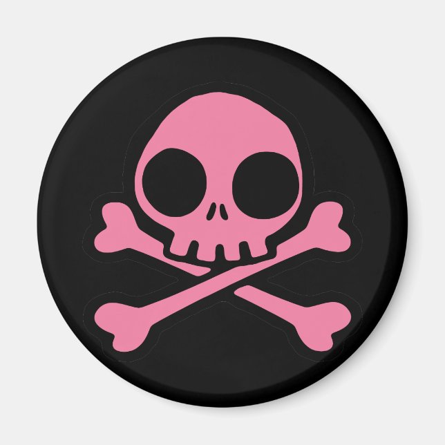 Imán Cráneo rosa (Frente)