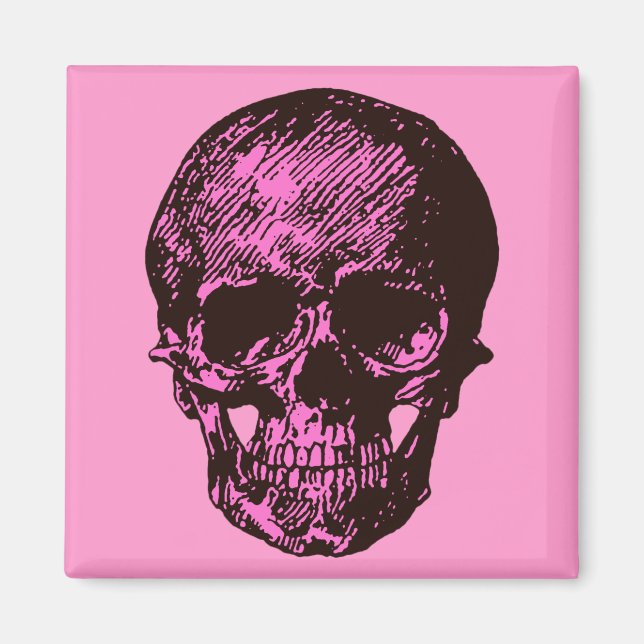 Imán Cráneo rosa (Frente)