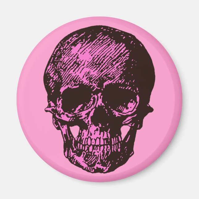 Imán Cráneo rosa (Frente)