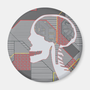 Imán cráneo travieso