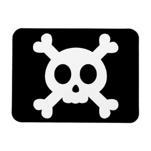 Imán Cráneo y bandera pirata