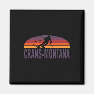 Imán Crans-montana Alpes suizos Skowboard Suiza