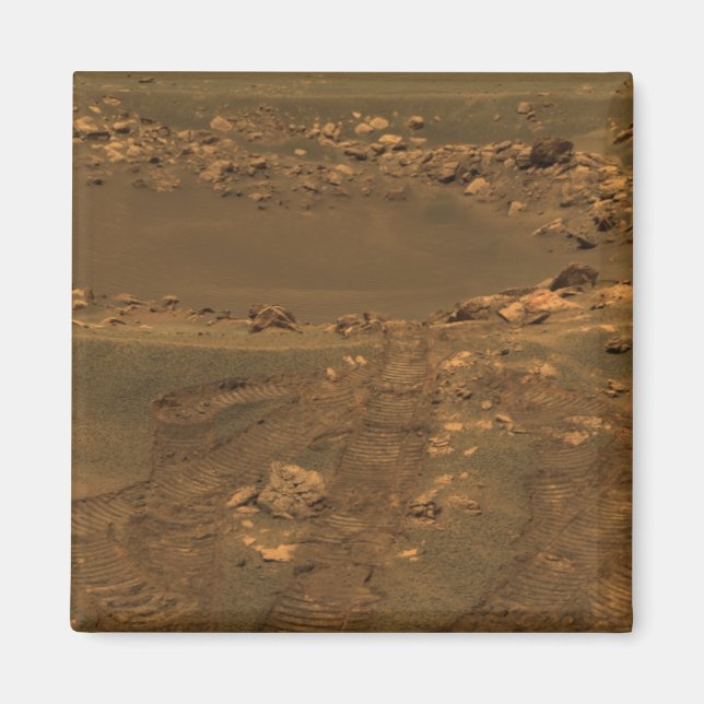 Imán Cráter de impacto en la región del Méridien Planum (Frente)