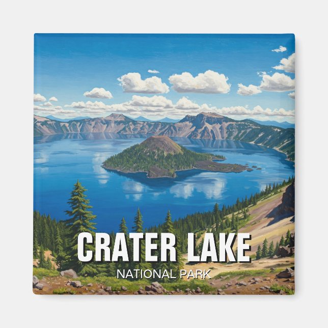 Imán Crater Lake National Park Oregon Travel (Frente)