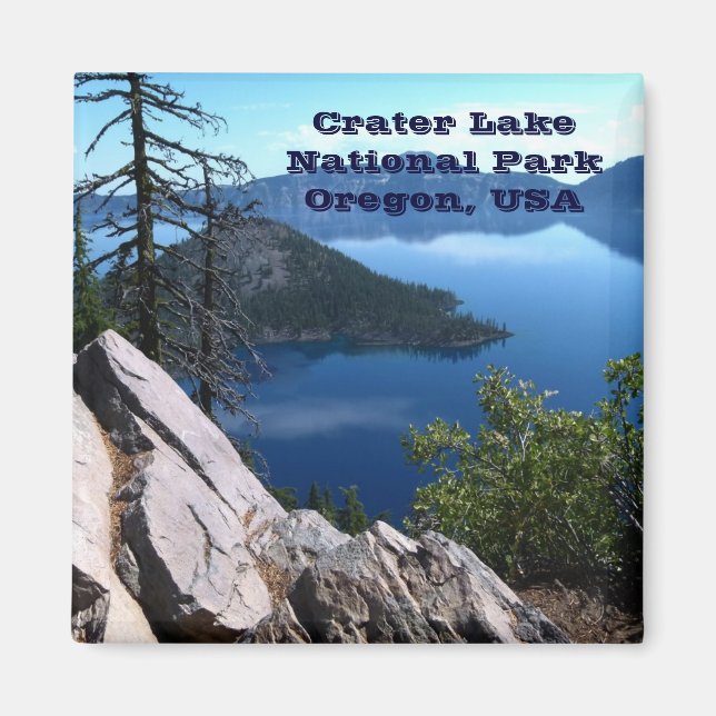Imán Crater Lake National Park Oregon USA Travel Magnet (Frente)