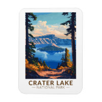 Crater Lake National Park Viaje Art Vintage