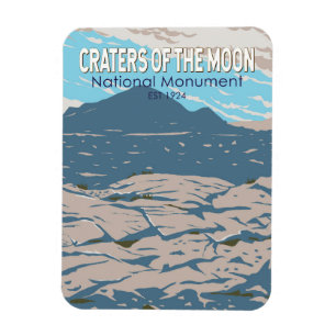 Imán Craters of the Moon National Monument Idaho Retro
