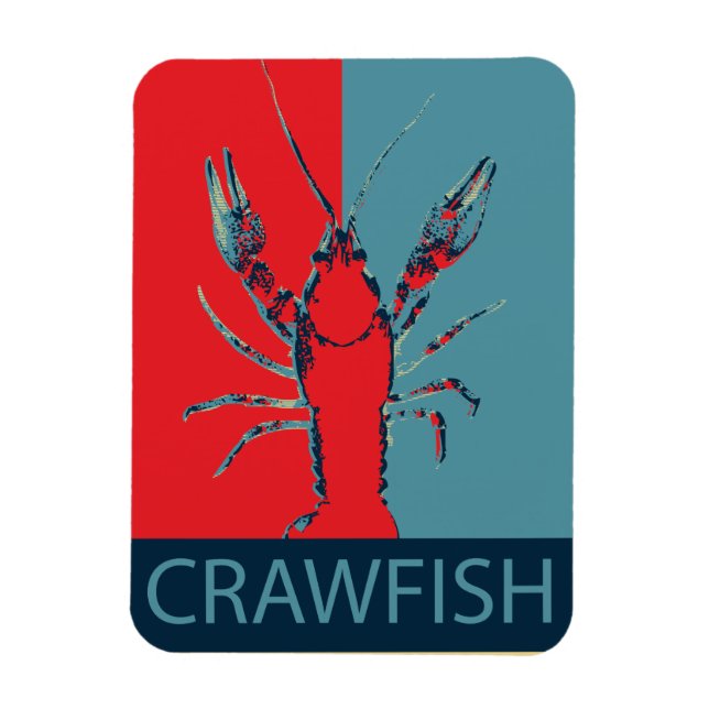 Imán Crawfish B. Crawfish Photo Magnet (Vertical)