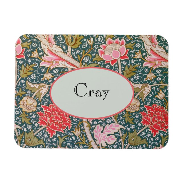 Imán Cray - Art nouveau floral print van William Morris (Horizontal)