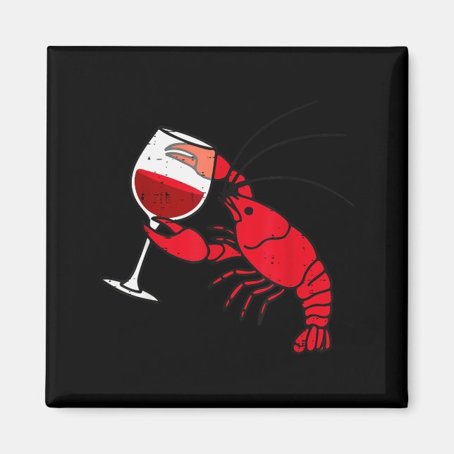 Imán Crayfish Boil Party Funny Crawfish Lobster Seafood (Frente)