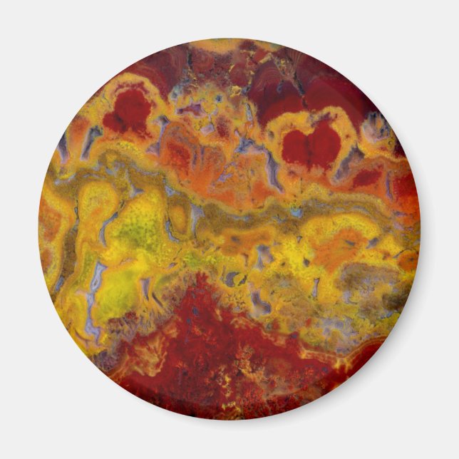 Imán Crayola Jasper rojo y amarillo (Frente)