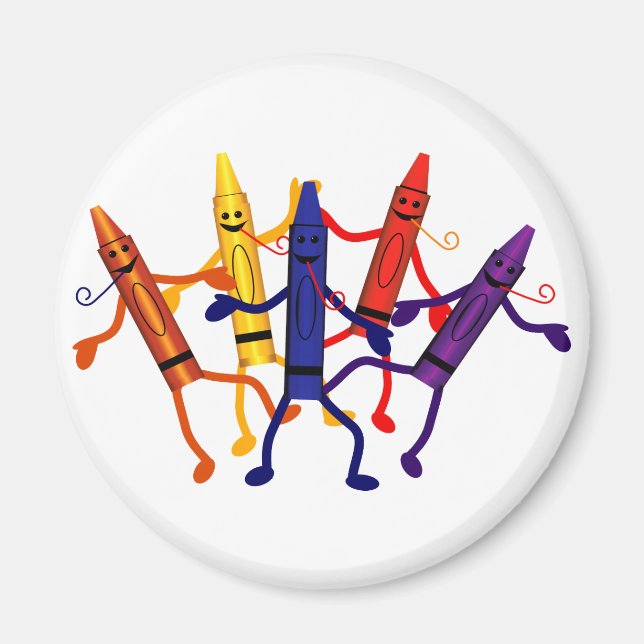 Imán Crayon Birthday Party Magnet (Frente)