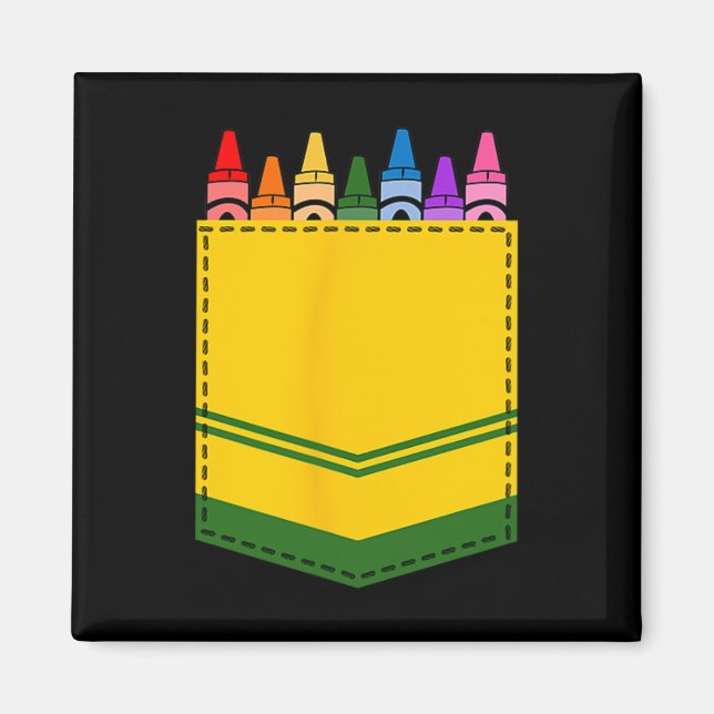 Imán Crayon Box Pocket Teacher Regalo (Frente)