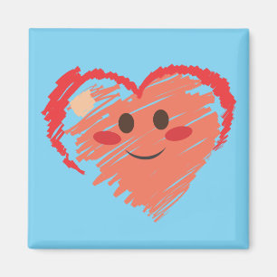 Imán Crayon Heart