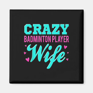 Imán Crazy Badminton Player Wittle Shuttle