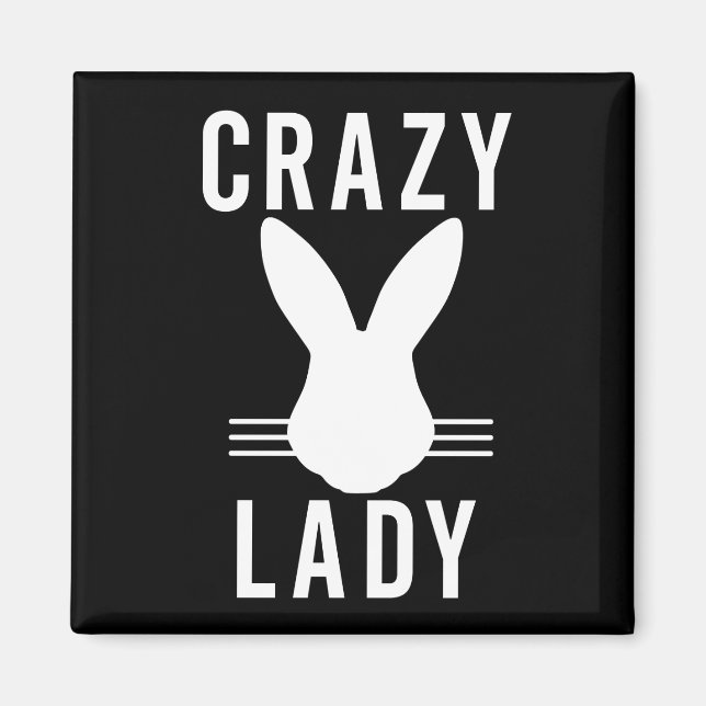 IMÁN CRAZY BUNNY LADY (Frente)