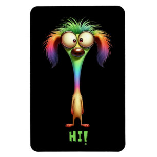 Imán Crazy Gracioso perro de caricatura