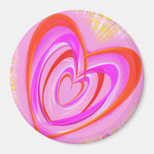 Imán Crazy Heart por Power Flower