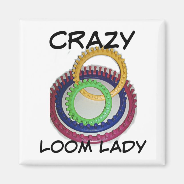 Imán Crazy Loom Lady (Frente)