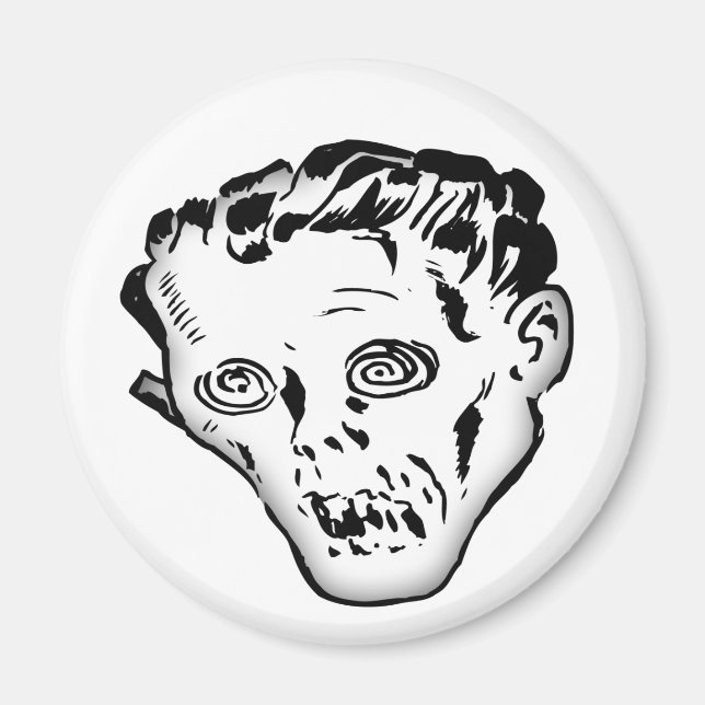 Imán Crazy Monster Round Magnet (Frente)