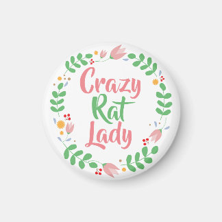 Imán Crazy Rat Lady
