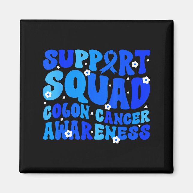 Imán Crc colon cancer awareness support squad blue (Frente)